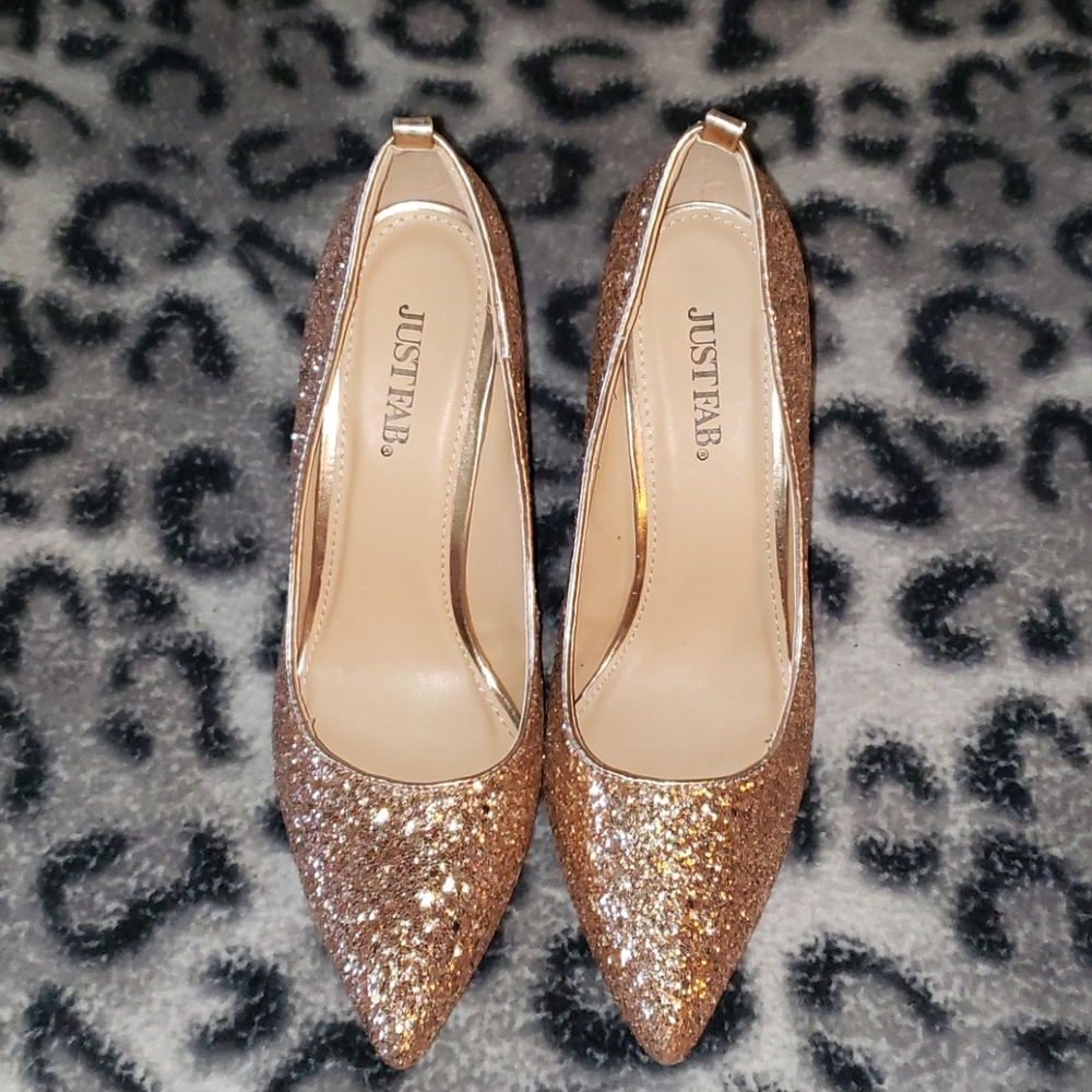 Just Fab Shoedazzle sparkle heels